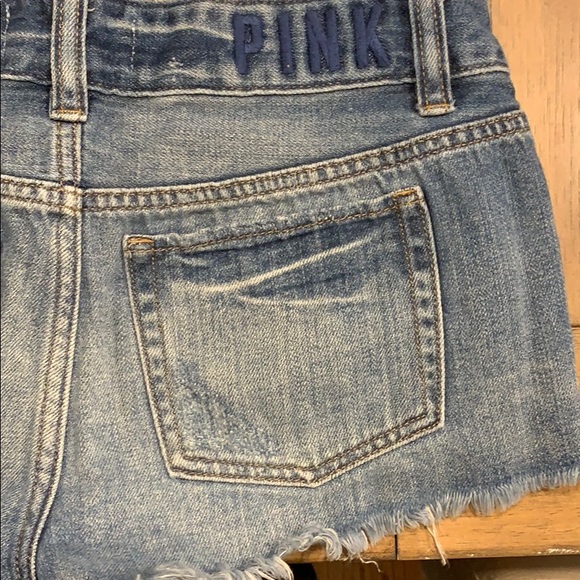 PINK jean shorts cutoff size 2 - Picture 4 of 5
